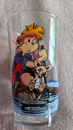 Grand verre moutarde spirou - verre,