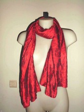 GRAND DOUX CHALE FEMME EFFET SATINE BORDEAUX TACHETE GRENAT DIMENSION 70*170 CM