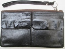 -AUTHENTIQUE  sac pochette LONGCHAMP   cuir   (T)BEG   bag vintage 50's