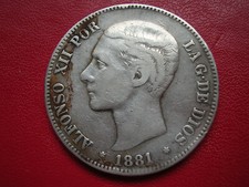 ESPAGNE  MONNAIE DE 5 PESETAS