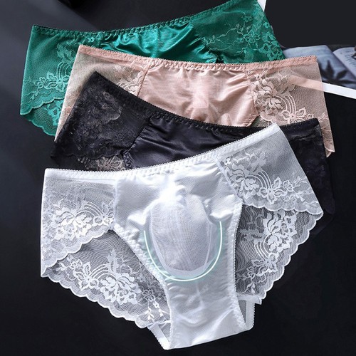 Slip homme dentelle détail