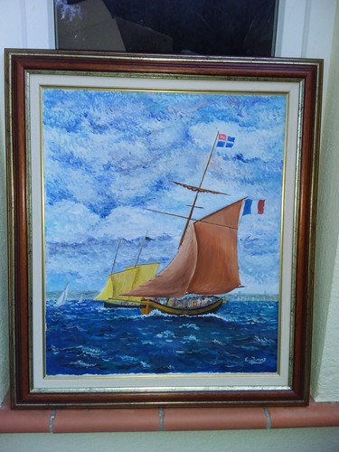 Tableau huile sur toile signé