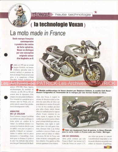 Technique voxan café racer - voxan,