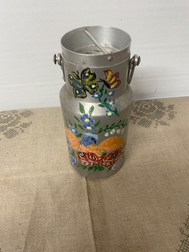 Pot lait aluminium peint - à,