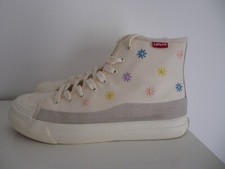 Baskets montantes beige femme - baskets,