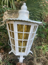  Ancienne lanterne rétro vintage extérieur / intérieur en fer forgé de qualité  