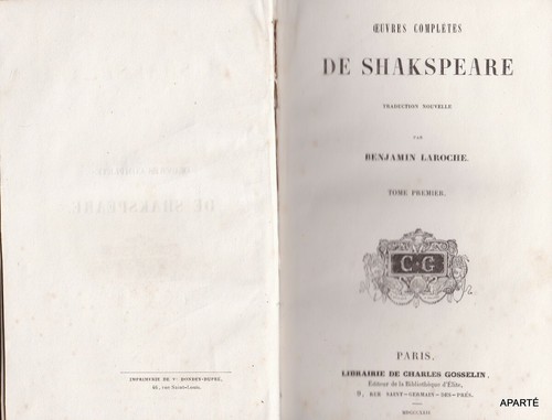 Shakespeare oeuvres complètes - shakespeare,