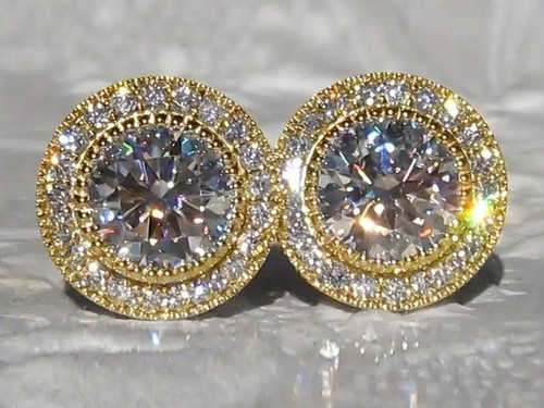 Boucle oreilles moissanite - boucle, d'oreilles