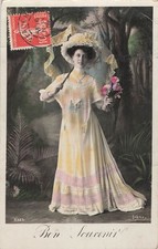 CP SOUVENIR FEMME ELEGANTE