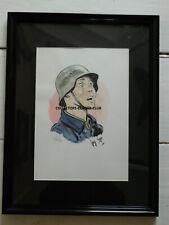 GUY SAJER DIMITRI AQUARELLE ORIGINALE PIMPF HJ FLAKHELFER LE SOLDAT OUBLIÉ RARE