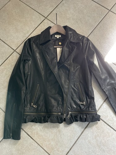 Blouson cuir femme kenzo - cuir,