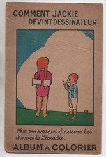 LIVRET DE COLORIAGE PUBLICITE POUR LE PAPIER PEINT FOIRE DE PARIS 1929