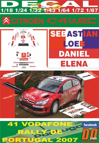 Decal citroen wrc sebastian - decal,