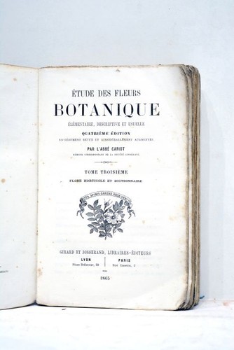 Livre ancien cariot - ancien, etude