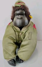 Rare Murphy Magical Grande Peluche Singe  Pilote De Chasse Army Pilot  Vintage 
