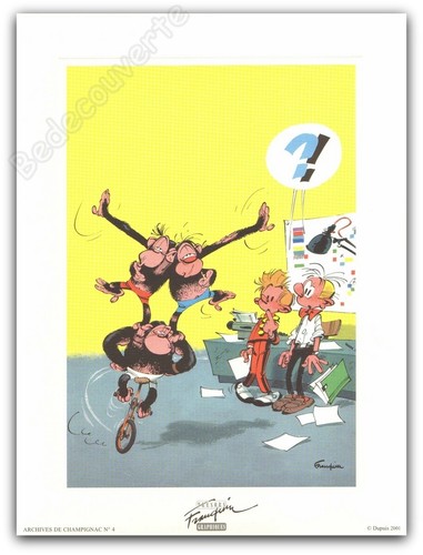 Affiche andré franquin - franquin, spirou
