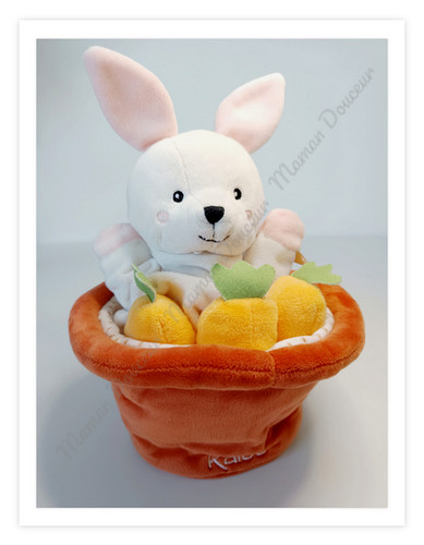Doudou marionnette robin lapin - doudou,