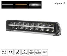 Barre Lumineuse 45cm LED 12V 24V 70W Faisceau Spot + Flood Position Orange Blanc