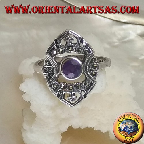 Bague argent 925 navette - bague,
