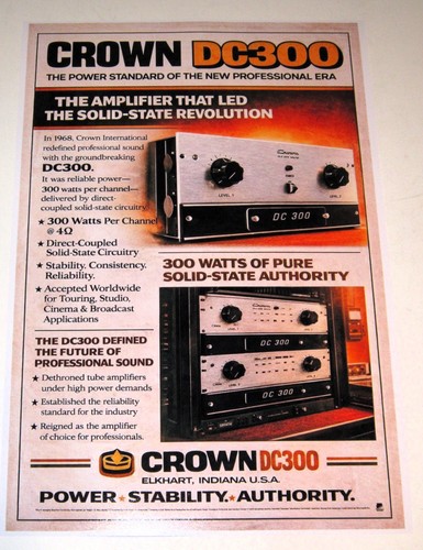 Crown dc300 amplifier - dc300,