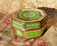 Mercerie ancienne, ANCIENNE BOITE D'ÉPINGLES EN TÔLE LITHOGRAPHIÉE S.A.M.E.P 