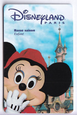 DISNEY PARIS PASS CARTE / CARD .. ENFANT BS MINNIE SPEOS 99/02/MIN S/N° NEUF