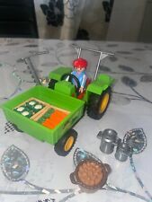 Playmobil 3074  tracteur Maraîcher   ferme  légume  marché fruit légume vintage
