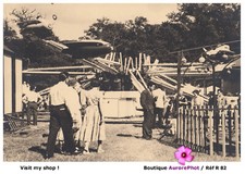 FÊTE FORAINE SAINT-GERMAIN, MANÈGE AVIONS, MÉTIER FORAIN, PHOTO circa 1950  -R82