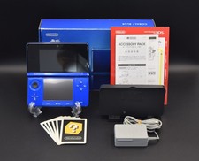 Console Nintendo 3DS Cobalt Blue, Boxed, Charger, Japan Region [Rank B]