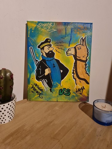 Toile capitaine haddock tintin - toile,