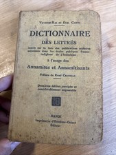 Livre ancien Hanoï 1946 Dictionnaire des Lettrés Vu-Dinh-Hai Indochine