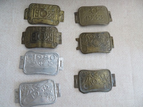 Lot plaques fiscales velo - plaques, de