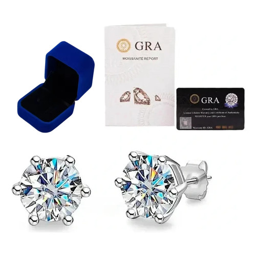Orecchini diamante moissanite - orecchini,