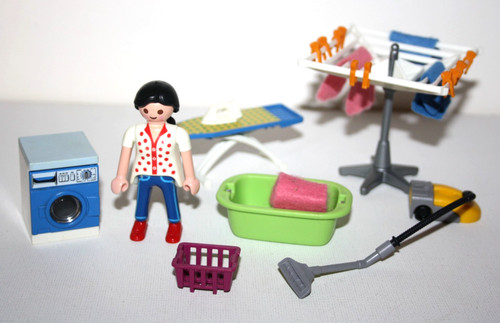 Playmobil 3206 femme menagere - femme,