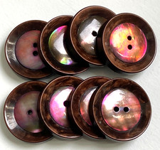 Lot de 8 boutons vintage 26 mm