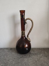 Ancienne bouteille moscatel carafe en verre 1912. Vintage 