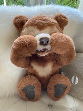 AV7⚜️ Peluche Doudou Interactive Cubby L'ours curieux Ourson Très Doux Fur Real