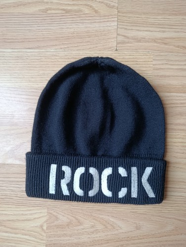 Bonnet noir broderie rock - bonnet,