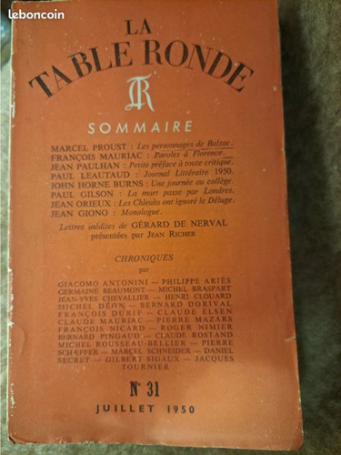 Table ronde revue - table, ronde"