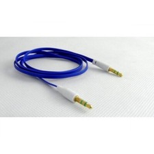 Mini Câble Audio Jack Male Mâle Hifi Stereo Plat  1 Mètre 3 Couleurs