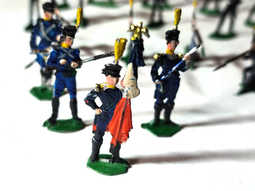 Empire soldat plat étain - empire, d'étain