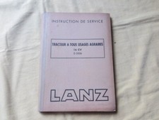Tracteur LANZ 16 CV - instructions de service - 1952