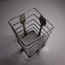 N24.4 égouttoir couverts fourchette couteau cuiller art table cuisine métal inox
