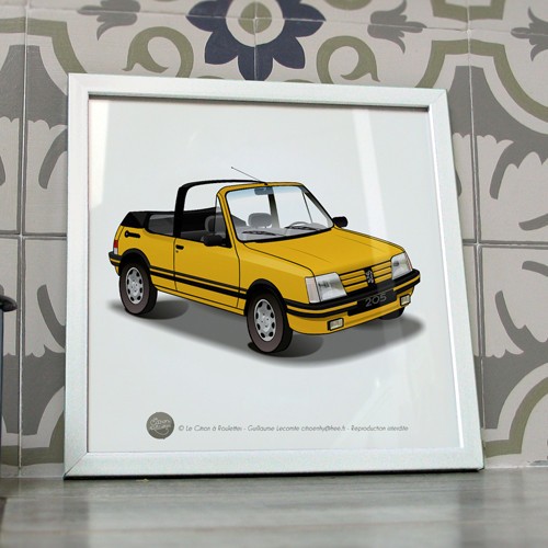 Poster peugeot 205 cti - peugeot,