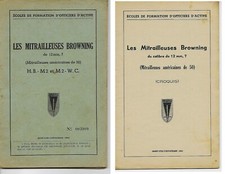 LES MITRAILLEUSES BROWNING  DE 1mm7  MITRAILLEUSES AMERICAINES DE 50 + CROQUIS