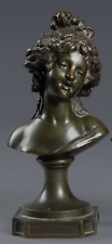 jolie sculpture en bronze 19eme signée Clodion, Bacchante