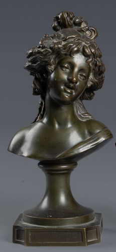 Jolie sculpture bronze - sculpture, en
