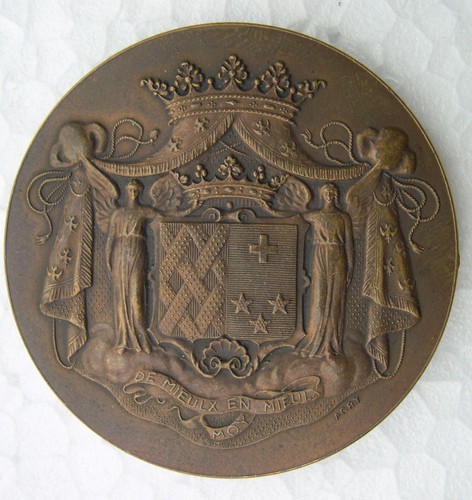 Medaille mariage 1908 robert - mariage,
