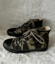 Baskets imprimées militaire kaki, beige, noir pointure 36