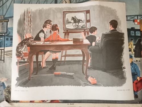 Ancienne affiche scolaire - , mdi